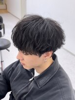 メンズカット リア(Men’s cut riah)&nbsp;波巻きスパイラルパーマメンズマッシュパーマツイストパーマ