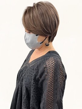 ネイロ バイ ジルブラン 葛西(NeiRo by JIL BLAN) 葛西ハイライト白髪ぼかしショートボブ小顔カットレイヤーカット