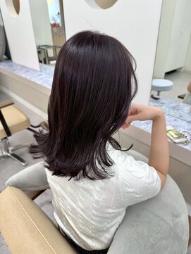 エトレ(etore) 韓国風レイヤーカット/ダークパープル