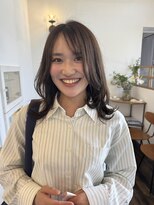 ヘアー ミュゼ 大西店(HAIR Musee) 顔周りレイヤー/チョコレートベージュ