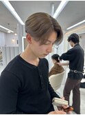 メンズマッシュ×ブラウンベージュ