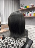 結べる外ハネボブ酸性ストレート