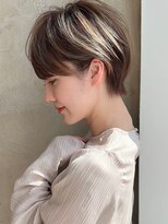 アフロート ルヴア(AFLOAT RUVUA) みね.マッシュショートで耳掛けスッキリ♪30代40代小顔新宿面長