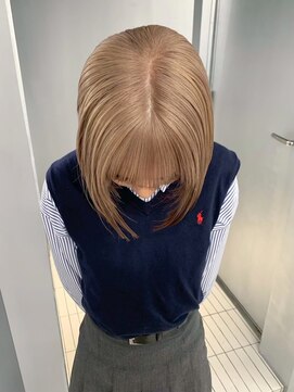 ペレ アネックス 大阪梅田茶屋町店(PELE ANNEX) くびれヘア/アプリコットオレンジ/ハイライトカラー/梅田