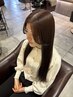 【カノ限定】艶カラー＋流れる前髪顔周りcut