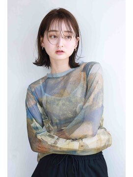 シーエヌナカオ イオン有松店(cn-nakao) フェイスレイヤーなロブスタイル