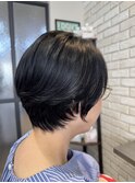 【首長効果◎】襟足スッキリ！小顔見えショート