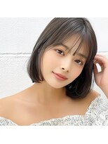 モンド ヘアクリエーション 新栄店(monde hair creation)&nbsp;【monde】ぷつっとボブ×切りっぱなしボブ×シースルーバング