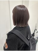 ボブ+ラベンダーカラー