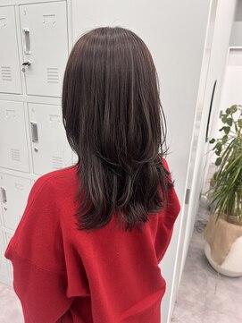 ラベンダーショコラ/セミロングレイヤーカット