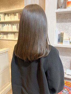 キャアリー(Caary) 福山美容室Caary髪質改善ショコラベージュ艶髪くすみベージュ