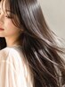 【最高級髪質改善】毛髪形状矯正ストレート＋カット＋毛髪形状ケアTr ￥22000