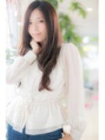 ヘアーショップ エヌアンドエー 越谷店(hair shop N&A)&nbsp;ゆるカール×ダークアッシュ×レイヤーロング