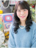 黒髪風◎清楚なハンサムセミディバーガンディa!