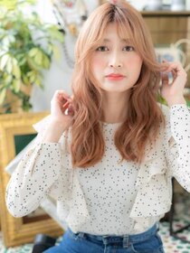 カバーヘア ブリス 北浦和(COVER HAIR bliss) ピンクグラデーション小顔センターパートa北浦和20代30代40代