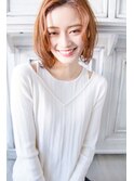 ピンクベージュのボブレイヤー