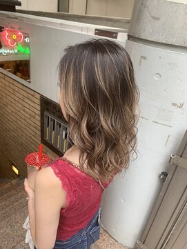 ラフ 難波店(LAFF) #黒髪#ボブルフ#ネビージュ#小顔#ワンレン