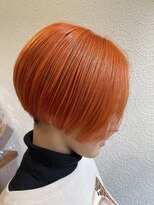 ケープ(cape) オレンジ×ショートマッシュ
