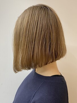 スー 渋谷(suu) ベージュブラウンアッシュグレージュカラーハイブリーチワンレン