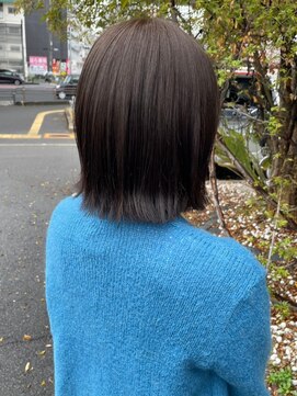 ナカオコアフュール(NAKAO COIFFURE) 切りっぱなし外ハネボブ　20代30代