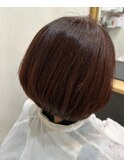 ショートヘア丸みボブショートボブ大人可愛い