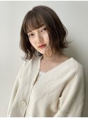 10代20代/ブリーチなし/透明感/ベージュ/ウェーブ巻き