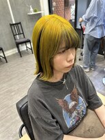 ココット 京橋店(cocotte)&nbsp;艶髪逆インナーイエロー　上田紗也