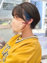 グラフ 日本橋(GRAFF) イヤリングカラーボブインナーカラーぱつっとボブ