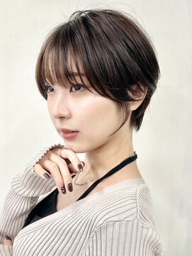 シカ 神戸三宮元町店(Cica) シースルーバングショート　艶カラー　髪質改善　神戸　田村梨乃