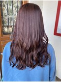 クリアな質感が◎ピンクヴァイオレットで透明感のある髪色に☆