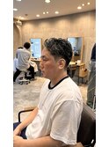 ハイライト　刈り上げ　スパイキーショート　