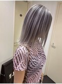 シルバーバレイヤージュ、ハイライト、グレージュ