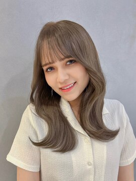 シー(See.) 韓国ヘアレイヤーカット顔周りカットブリーチなしダブルカラーA