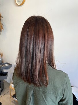 レポヘアー(Repos hair) 20代30代40代髪質改善カラーレッドブラウン艶感ストレート