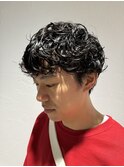 #くるくるパーマ x #マッシュ
