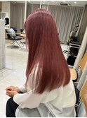 髪質改善＊艶髪ロング＊チェリーレッド【Zina北千住】