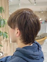 メレ 仙台(Mele)&nbsp;20代～30代メンズウルフ似合わせカットベージュカラー［仙台］