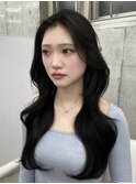 韓国くびれヘア/オリーブグレージュ/レイヤーカット　上野