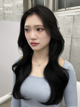 エヌアイ オモテサンドウ(ni omotesando) 韓国くびれヘア/オリーブグレージュ/レイヤーカット　上野