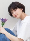 暗髪ショートボブ３/池袋駅/Gypso/カットカラー/髪質改善