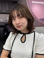 ロンドワン 三宮元町(Lond one) ボブ/切りっぱなしボブ/タッセルボブ/ダークグレー/ミニボブ