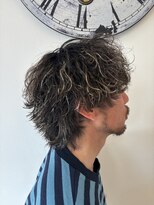 ヘアーアトリエルキナ(hair atelier LUCINA)&nbsp;波巻きパーマ×ハイライト