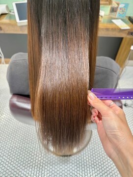 ポイントファイブバイソレイユ 藤沢店(.5 by SOLEIL) ロング髪質改善ストレートブラウン