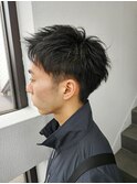 アップバングツーブロックショート