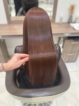 アッシュ 新杉田店(Ash) ブリーチ無しレッド×髪質改善トリートメント×レイヤーカット