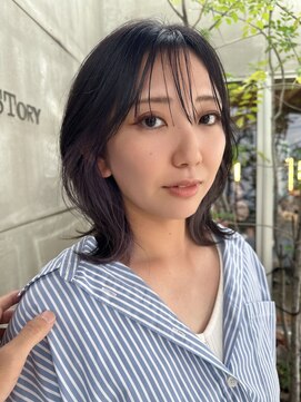 美容室 ビ フェスカ(B FESCA) インナーカラー/ボブ/紫/結べる長さ/バイオレット