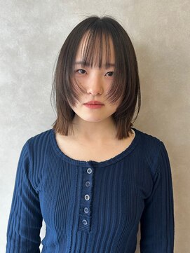 ボヌール 川西(Bonheur) ボブレイヤー×顔まわりデザインカット/川西/宝塚