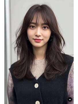 ケシキ 表参道 原宿(kesiki.) ミディアムレイヤー/顔周りレイヤー/ミディアムヘア/くびれヘア