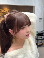 ロンド レア 天神大名店(Lond Le’a) 10代20代30代ミディアムレイヤー似合わせカット大人ガーリー