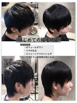 エノア 東京(ENORE) メンズ縮毛矯正で自然なストレートウルフスタイル 銀座・東京